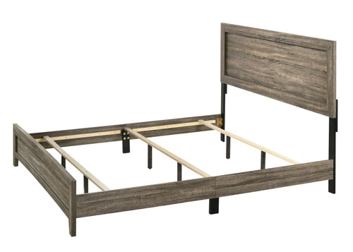 Millie - King Bed In One Box - Warm Gray