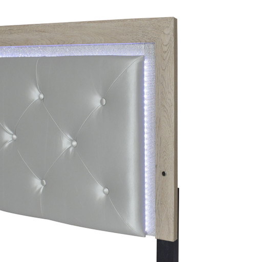 Jaylen - King Bed In One Box - Limed Oak