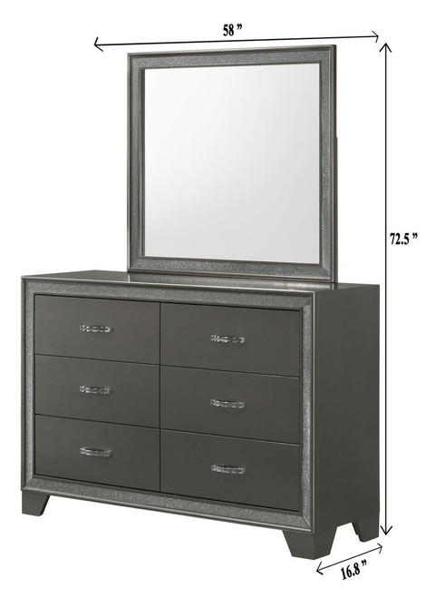 Kaia - Dresser - Dark Gray