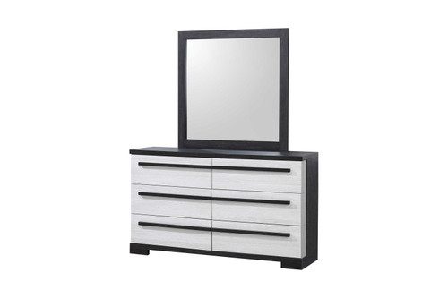 Remington - Dresser & Mirror - Black & White