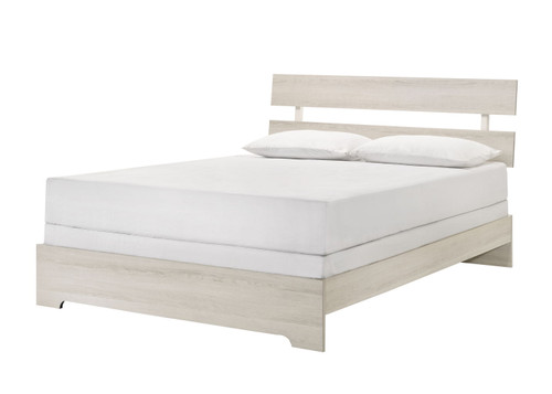 Atticus - Queen Platform Bed In One Box - White