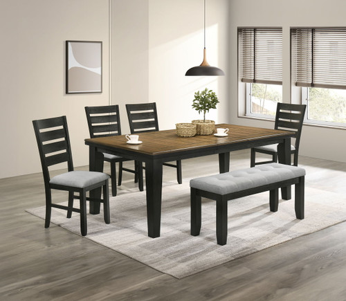 Bardstown - 6 Piece Dining Room Set - Wheat / Charcoal