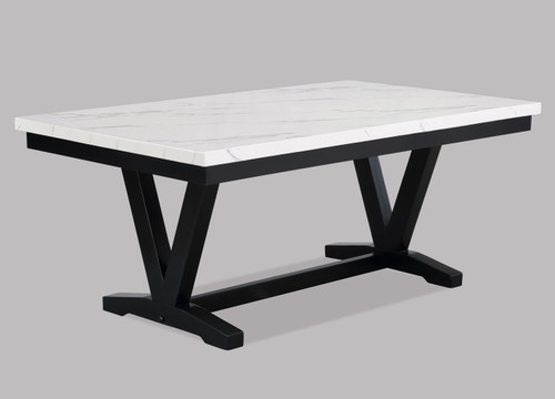 Tanner - 5 Piece Dining Room Set - White / Black