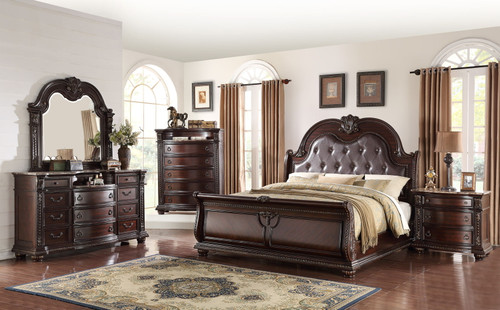 Stanley - Queen 4 Piece Bedroom Set - Cherry