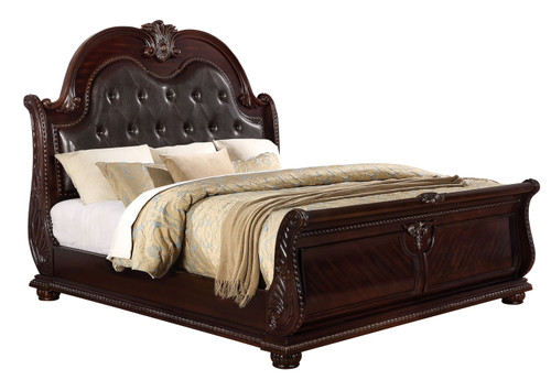 Stanley - King 4 Piece Bedroom Set - Cherry