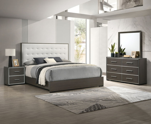 Sharpe - Twin 4 Piece Bedroom Set - Dark Gray