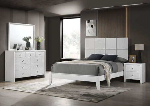 Denker - Twin 4 Piece Bedroom Set - White