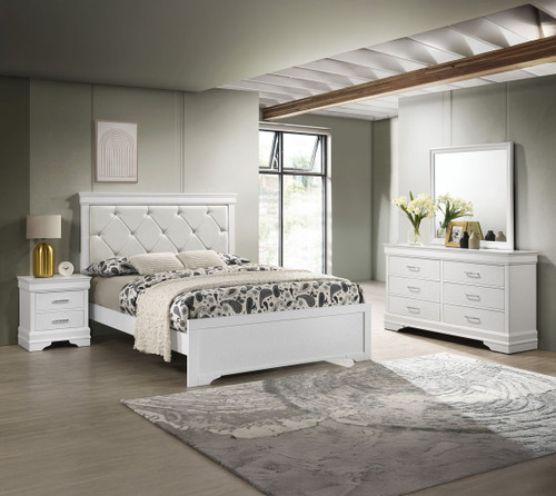 Amalia - Queen 4 Piece Bedroom Set - White