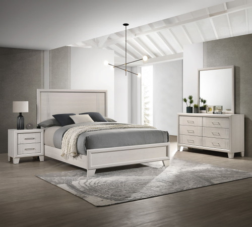 Charlie - King 4 Piece Bedroom Set - White