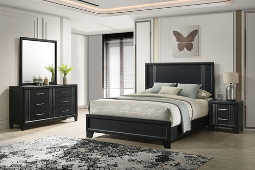 Charlie - Queen 4 Piece Bedroom Set - Charcoal