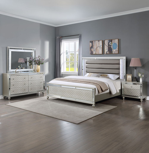 Cristian - Queen 4 Piece Bedroom Set - Champagne