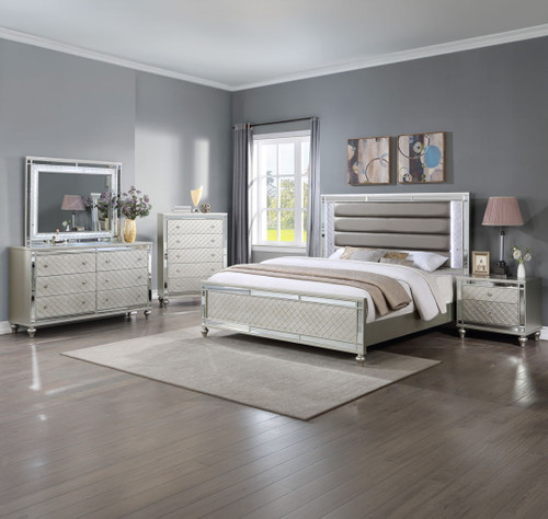 Cristian - Queen 5 Piece Bedroom Set - Champagne