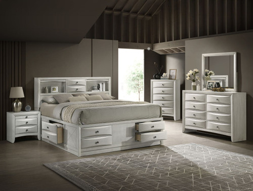 Emily - Queen 4 Piece Bedroom Set - White