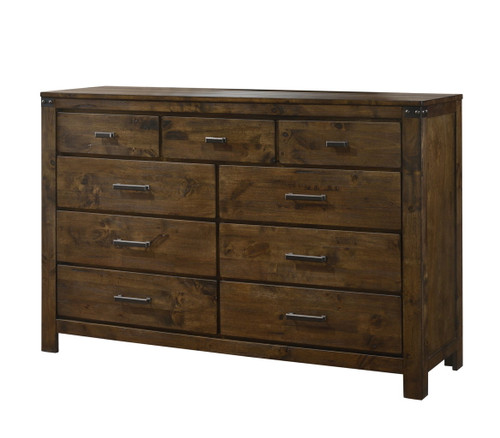Curtis - King 5 Piece Bedroom Set - Dark Oak