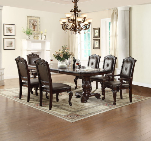 Kiera - 7 Piece Dining Room Set - Cherry