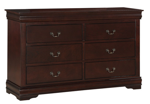 Louis Philip - Queen 4 Piece Bedroom Set - Cherry