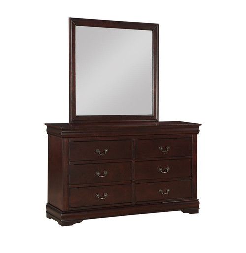 Louis Philip - King 4 Piece Bedroom Set - Cherry