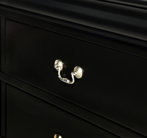 Louis Philip - Full 5 Piece Bedroom Set - Black