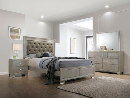 Lyssa - Queen 4 Piece Bedroom Set - Champagne