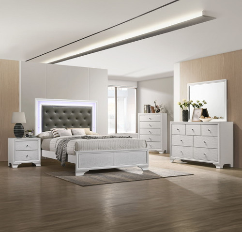 Lyssa - Full 5 Piece Bedroom Set - White