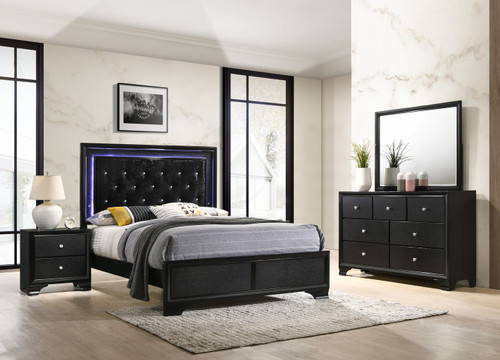 Micah - Twin 4 Piece Bedroom Set - Black