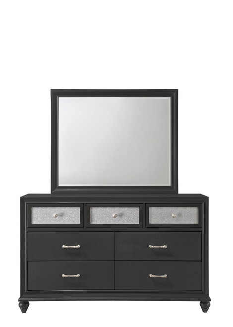 Lila - Full 5 Piece Bedroom Set - Black