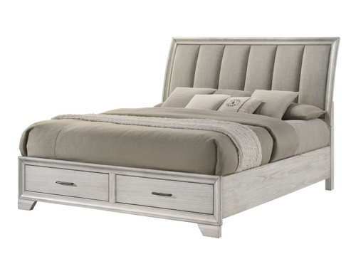 Jaymes - Queen 5 Piece Bedroom Set - White Mist