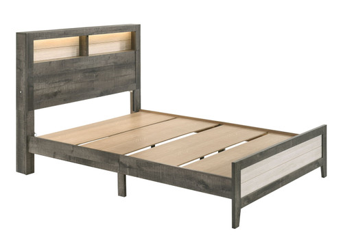 Rhett - King 4 Piece Bedroom Set - Chalk / Gray