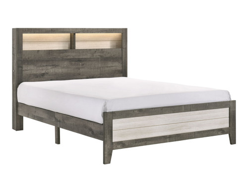 Rhett - King 4 Piece Bedroom Set - Chalk / Gray