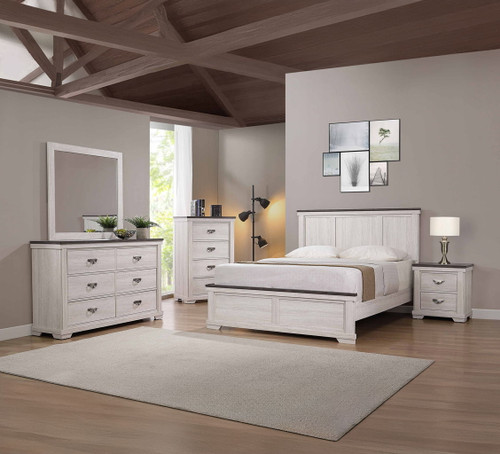 Leighton - King 5 Piece Bedroom Set - White