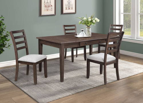 Wagner - 5 Piece Dining Room Set - Brown