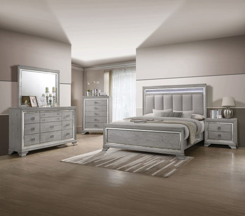 Vail - Queen 5 Piece Bedroom Set - Gray