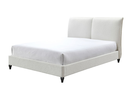 Jenn - Queen Upholstered Bed - White