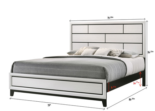 Akerson - King Bed - White