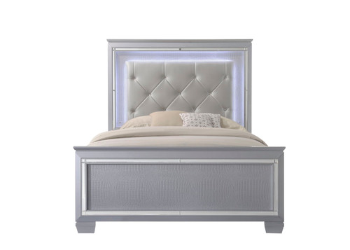 Lillian - Queen Upholstered Bed - Gray