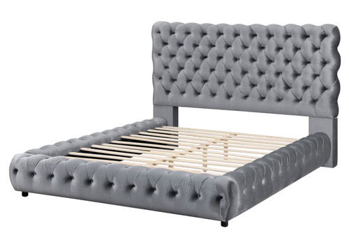 Flory - King Bed - Gray