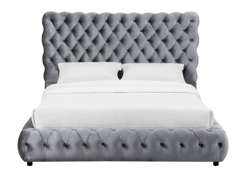 Flory - Queen Bed - Gray