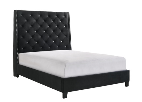 Chantilly - Queen Upholstered Bed - Black