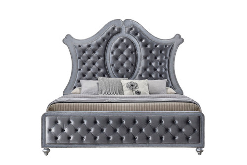 Voltare - Queen Bed - Gray