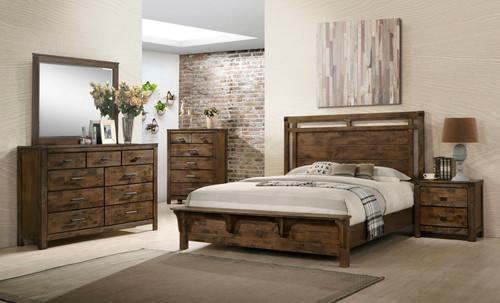 Curtis - Queen Panel Bed - Brown