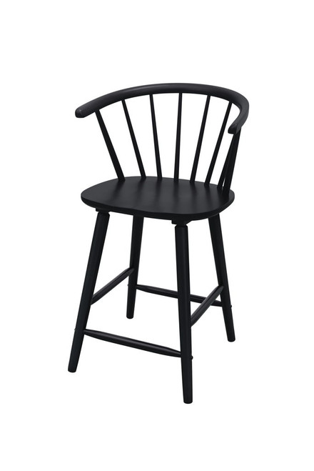 Janna - Counter Height Stool (Set of 2) - Black