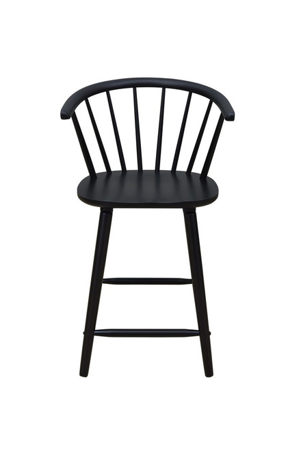 Janna - Counter Height Stool (Set of 2) - Black