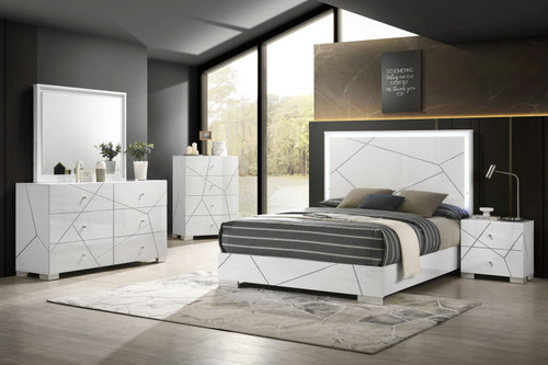Ayla - Queen 5 Piece Bedroom Set - White