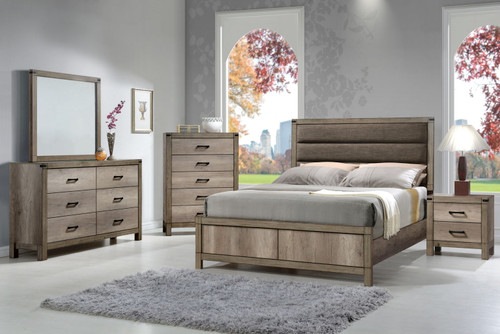 Matteo - King Bed - Brown