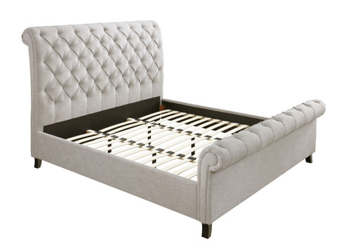 Kate - Upholstered King Bed - Gray
