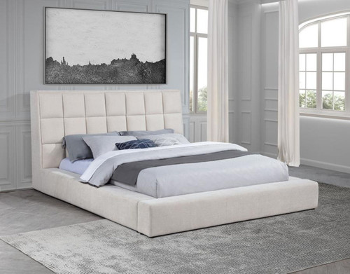 Dreux - Upholstered Panel Platform Bed