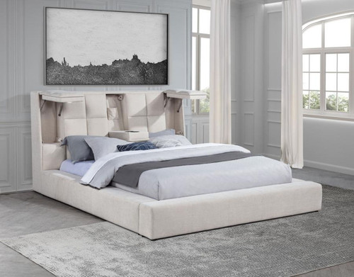 Dreux - Upholstered Panel Platform Bed