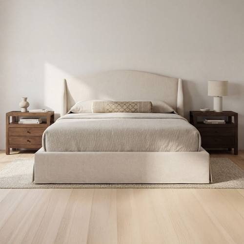 Weston - Queen Storage Bed - Cream