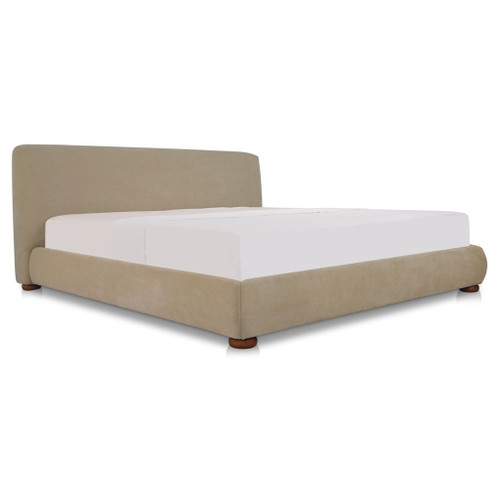 Beau - Queen Storage Bed - Warm Beige