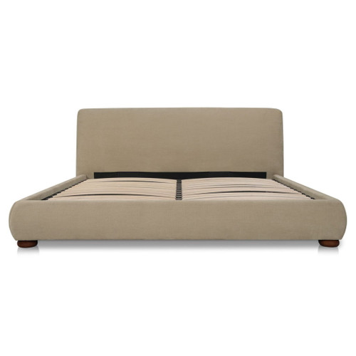 Beau - King Storage Bed - Warm Beige